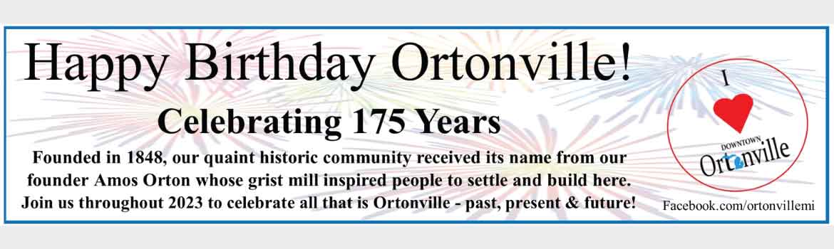 Happy 175th Birthday Ortonville